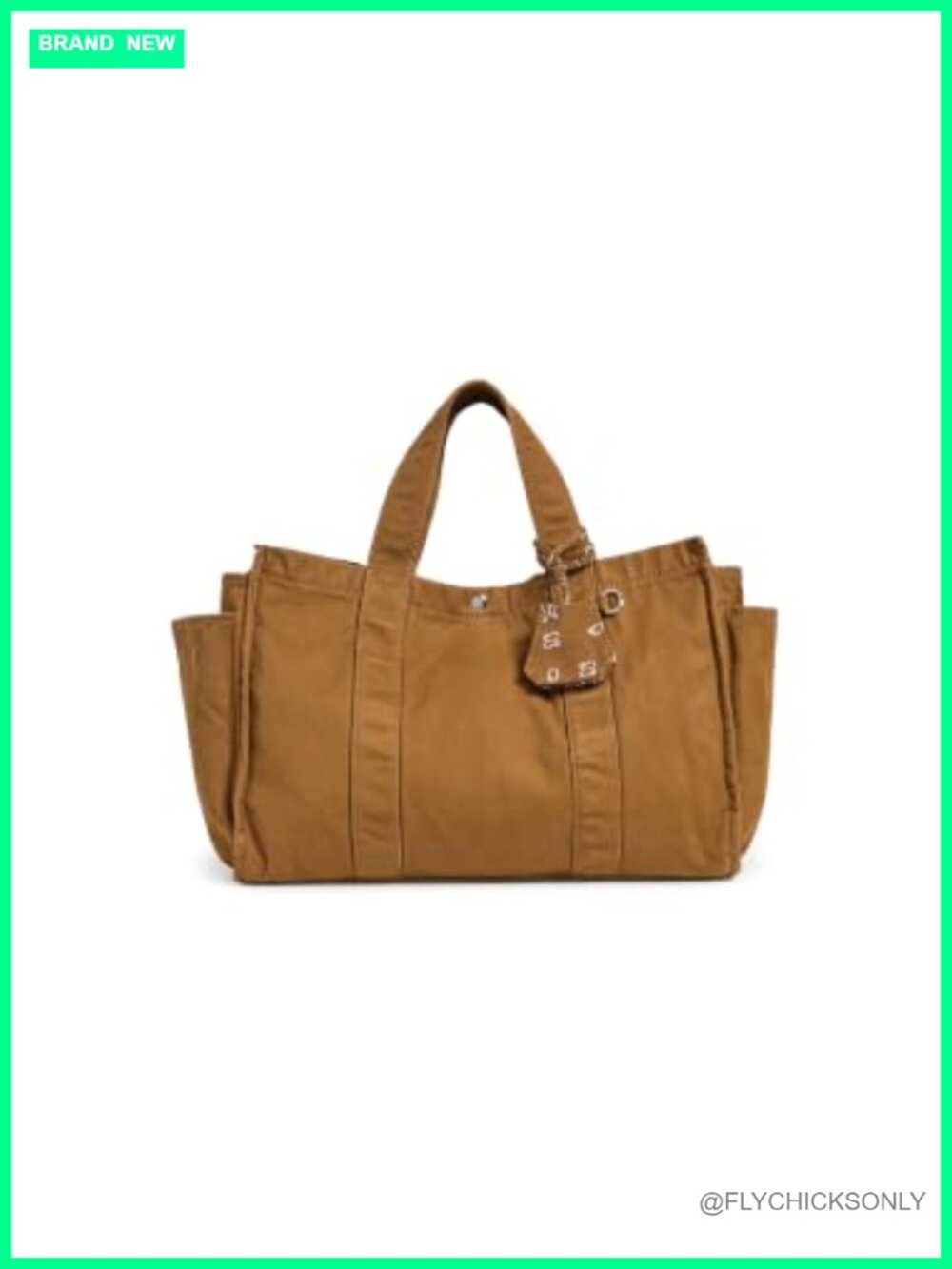 Washed Canvas Tote Bag Large Open Top Snap Closure Shoulder Handbag